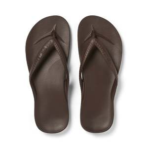 Sandals: Archies Arch Support Jandals - Brown