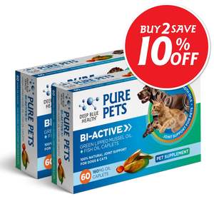 Pet Health: Pure Pets Bi-Active GLM Oil Caplets — 2-Pack | Save 10%