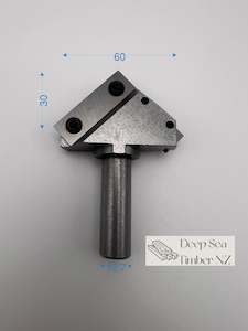 Woodworking Jigs: V-Groove Carbide Insert Router Bit - 90 Degree - 1/2" Shank