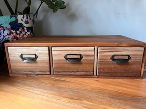 Nz Handcrafted Furniture: Library / Catalogue Drawer Unit - Handcrafted in NZ