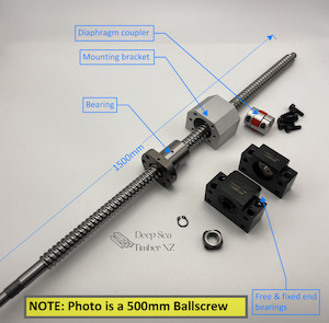 Cnc Components: Ball Screw Kit 1610-1500