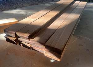 Timber: Burmese Teak - FEQ / Grade A - 1100mm (165x26mm) - Rough Sawn - NZ Wide Shipping