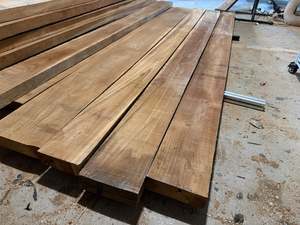 Timber: Indonesian Teak - 150x50mm Rough Sawn