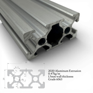 Aluminum Extrusions: 2040 Aluminum Extrusion - T Slot