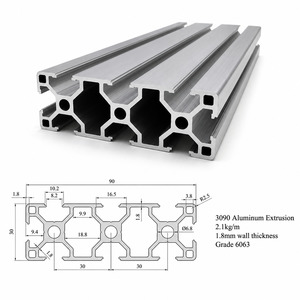 Aluminum Extrusions: 3090 Aluminum Extrusion - T Slot