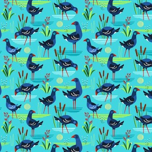 Pure Cotton Fabrics: Pukeko Pride pure cotton fabric