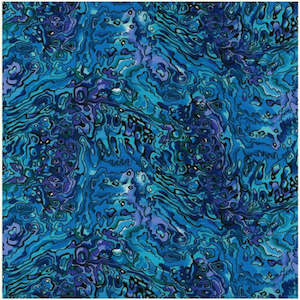 Paua Crazy pure cotton fabric