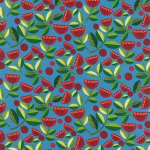 Pure Cotton Fabrics: Forest Song: Pohutukawa pure cotton fabric