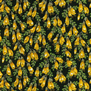 Pure Cotton Fabrics: Kowhai Gold pure cotton fabric
