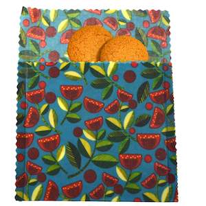 Beeswax Food Bags: Pohutukawa Snack Bag