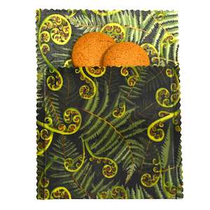 Beeswax Food Bags: Koru Fronds Snack Bag