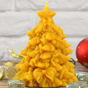Pure Beeswax Candles All: O Tannenbaum Christmas Tree Beeswax Candle