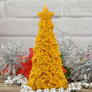 Pure Beeswax Candles All: Succulent Christmas Tree Beeswax Candle