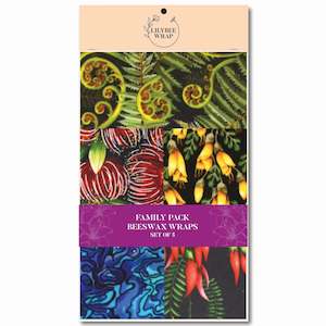 Most Popular: Aotearoa Wild - Family Pack of Beeswax Wraps