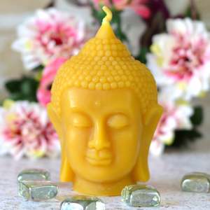 Products: Buddha Head Beeswax Candle