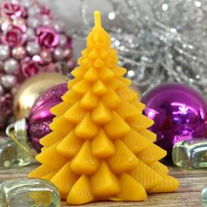 Fir Tree Beeswax Candle