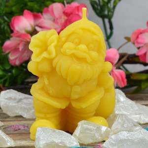 Father Christmas Carrying Sack Beeswax Candle