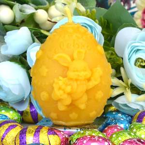 Animal Pure Beeswax Candles: Celebration Egg Beeswax Candle
