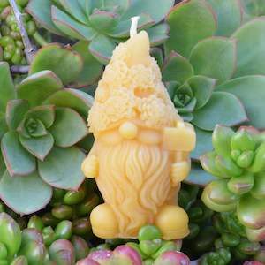 Wal the Welcome Gnome Beeswax Candle