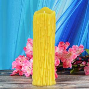 Beeswax Pillar Candles: Drip Pillar Beeswax Candle