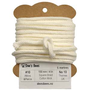 #10 Square Braided Cotton Candle Wick