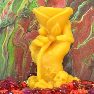 The Witch And The Rose Beeswax Candle