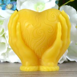 Valentines Day Candles: Hold My Heart beeswax candle