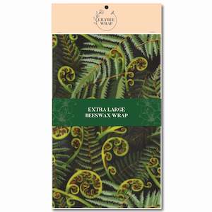 Kiwiana Collection: Koru Fronds - XL Beeswax Wrap