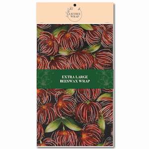 Kiwiana Collection: Pohutukawa Perfect - XL Beeswax Wrap