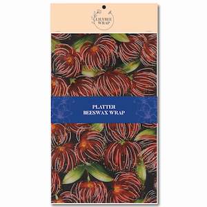 Platter Beeswax Wraps: Pohutukawa Perfect - Platter Beeswax Wrap