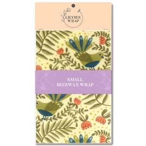 Small Beeswax Wraps: Piwakawaka - small beeswax wrap