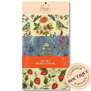 The Singing Wood - Set of 3 Beeswax Wraps