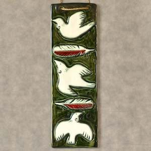 Tealight Cups: Peace - Ceramic Wall Art