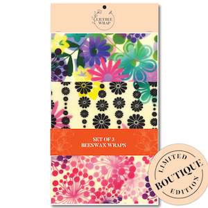 Feeling Groovy - Set of 3 Beeswax Wraps
