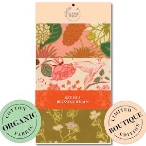My Organic Garden - Set of 3 Beeswax Wraps