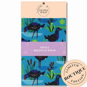 Wax Wraps Singles: Pukekos Pukekoing - small beeswax wrap