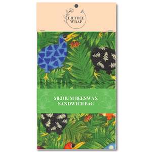 Beeswaxwraps And Bags: Rainbow Kiwis - medium sandwich bag