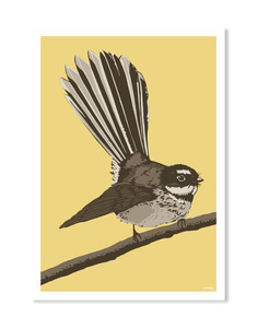 Fantail Yellow Art Print