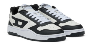 Diesel: Diesel S- Ukiyo Sneaker Black and White