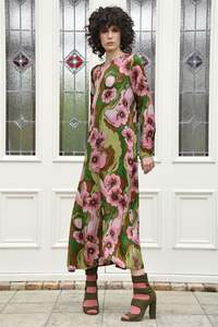 Curate: Curate Charge It To My Room Dress Pink & Green