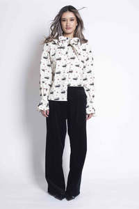 Tops: Sheryl May Black Swan Bouse