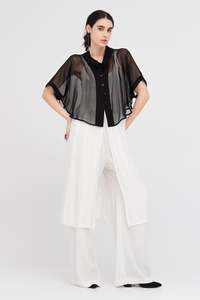 Taylor Accent Jacket Black Sheer ARRIVING SOON