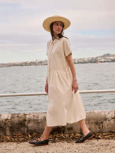 Caroline Sills: Sills Meadow Dress Chalk