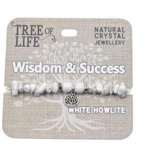 Products: Wisdom & Success White Howlite Bracelet