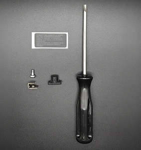 Accessories: Security Bundle – T10 Driver, Screw, Rubber Cap & Warranty Sticker