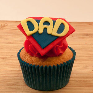 Products: Super Dad Themed Cupcakes Delish Cupcakes