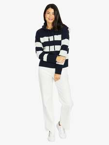 Stripe Hoodie Pullover