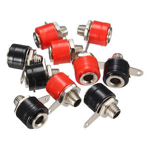 Banana Socket Black 4mm 125Vac 5A