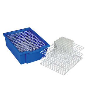 Gratnells Wire White Test Tube Insert – Holds 108 × 25 mm Tubes