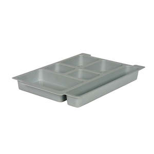 Gratnells Standard Shallow Tray Insert – 6 Office Sections